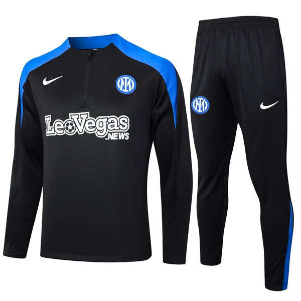 Sudadera De Training Inter Milan 2024-2025 Negro Azul 3